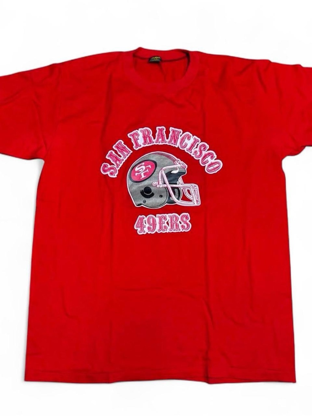 Russell Athletic Red San Francisco 49ers Tee with Helmet Graphic